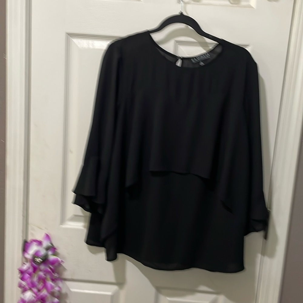 Black bell sleeves